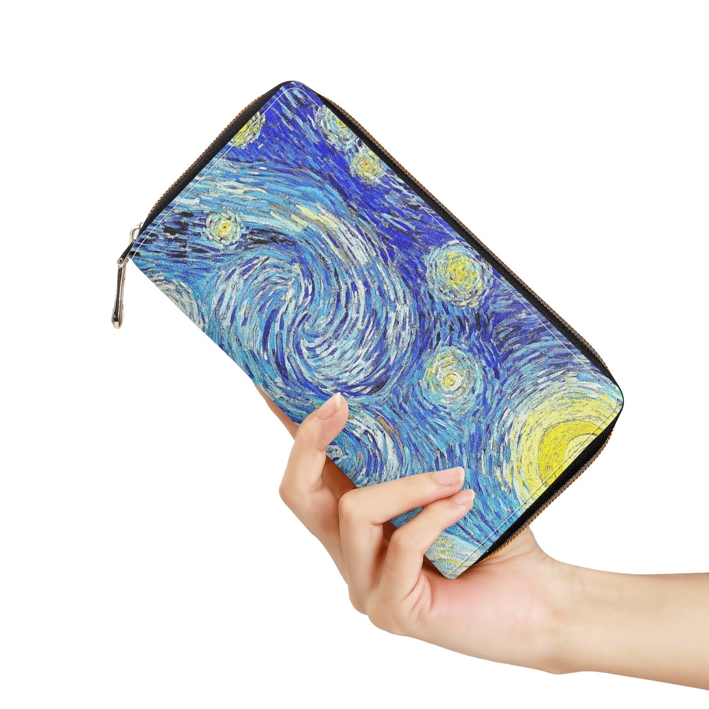 Cartera de Cuero pequeña Van Gogh Noche Estrellada