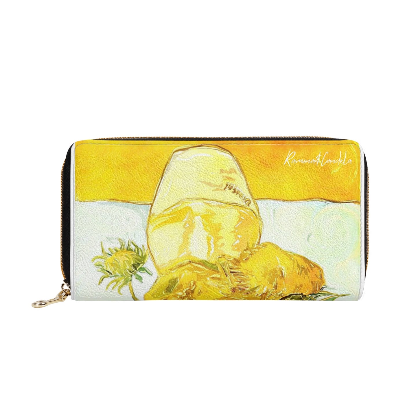 Cartera Pequeña de Cuero, Van Gogh Los Girasoles