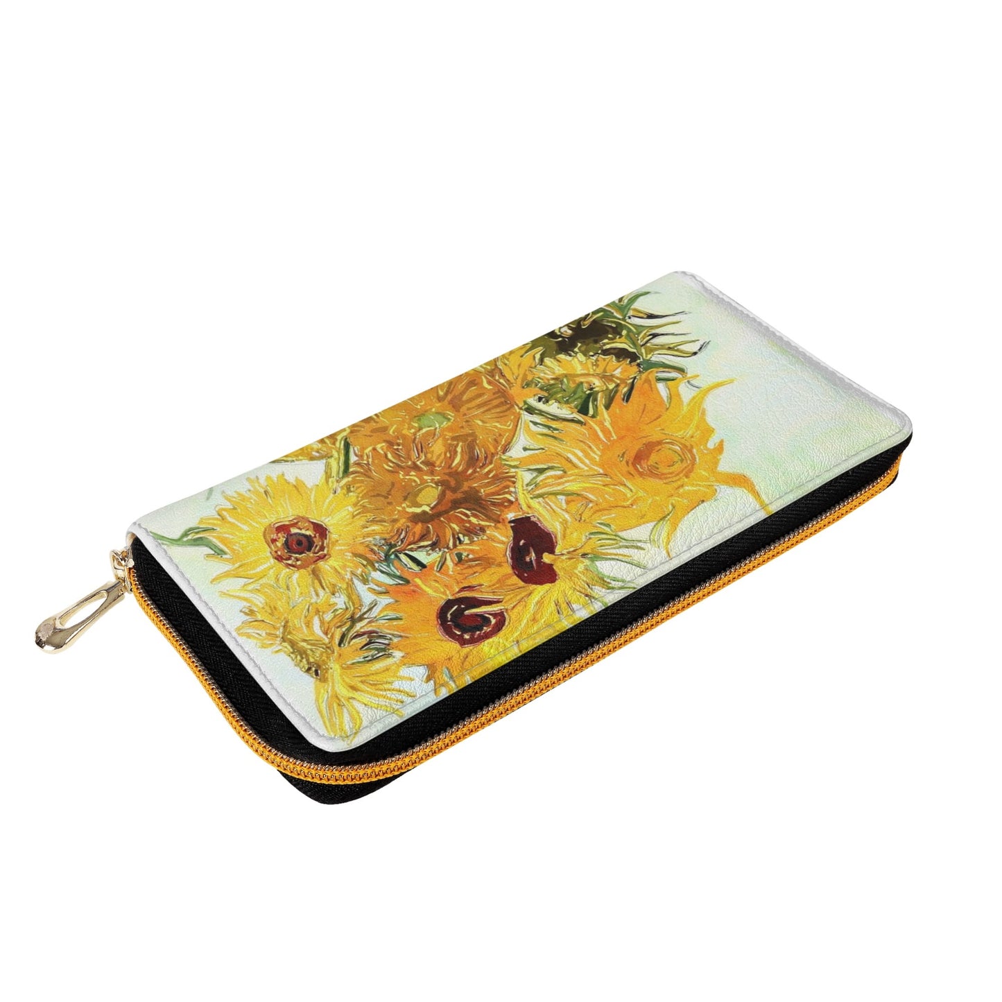 Cartera Pequeña de Cuero, Van Gogh Los Girasoles