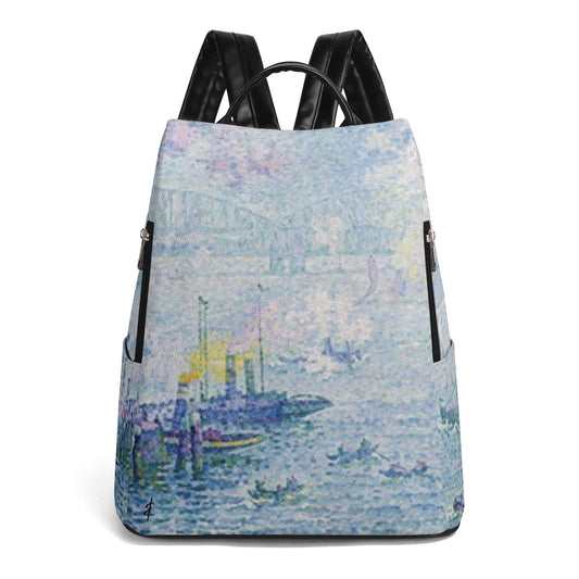 Mochila Antirrobo El Puerto de Rotterdam Paul Signac. Edición Exclusiva - Ramona & Candela