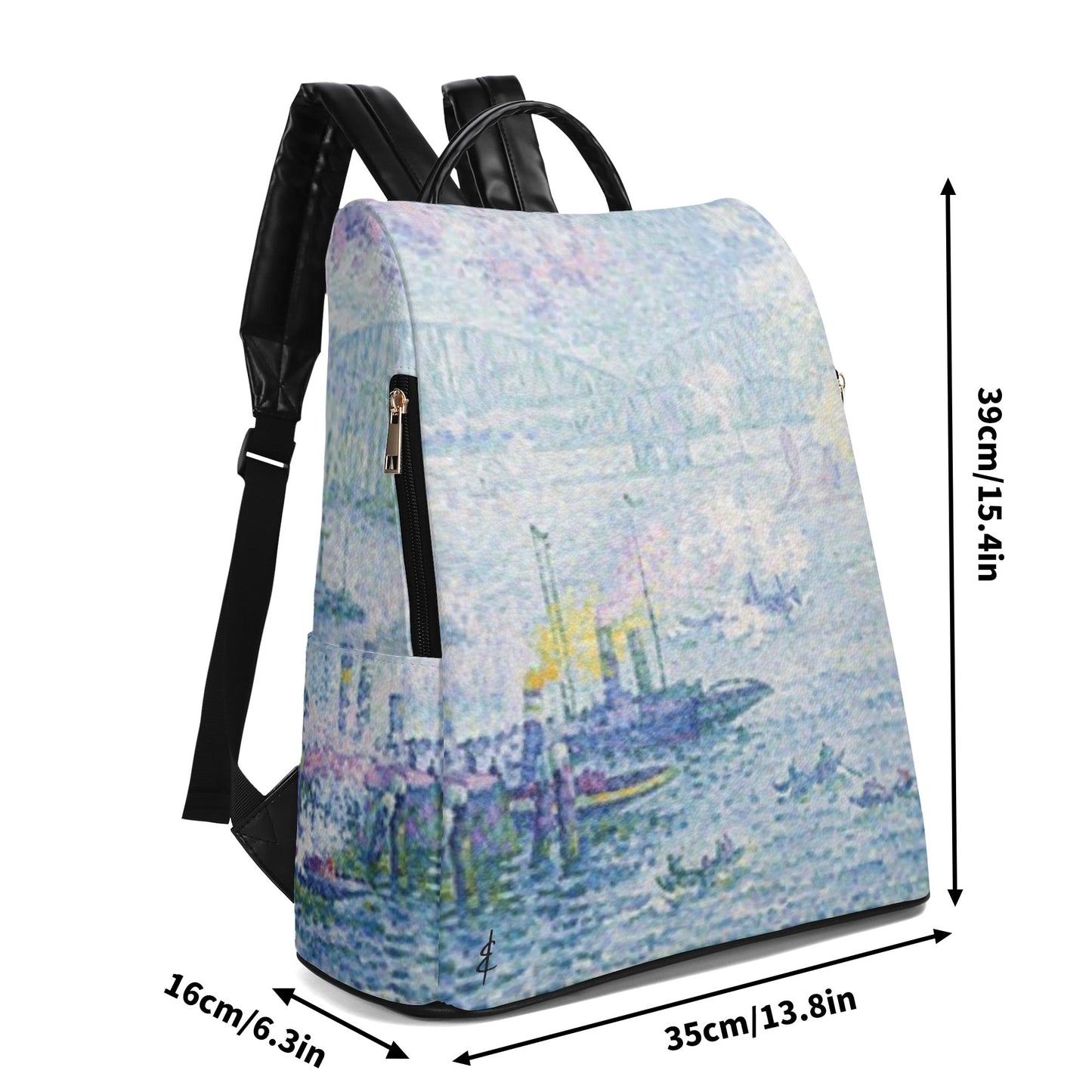 Mochila Antirrobo El Puerto de Rotterdam Paul Signac. Edición Exclusiva - Ramona & Candela