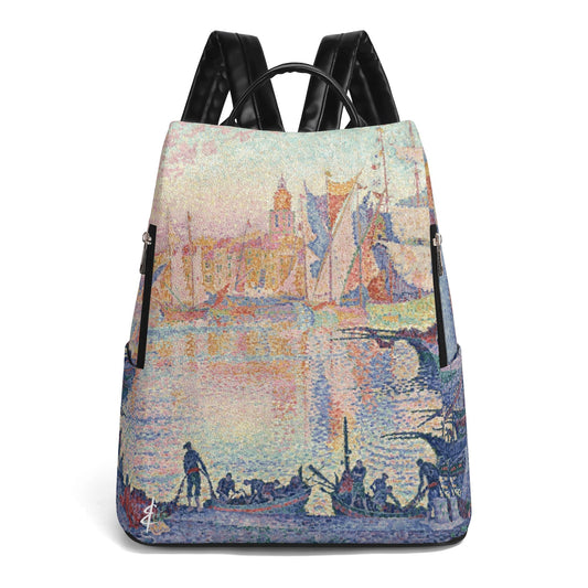 Mochila Antirrobo Puerto de Saint-Tropez, Pablo Signac. Edición Exclusiva - Ramona & Candela