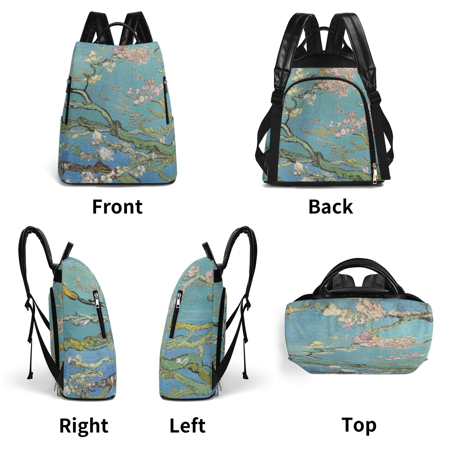 Mochila Antirrobo Los Almendros en Flor, Van Gogh. Edición Exclusiva - Ramona & Candela